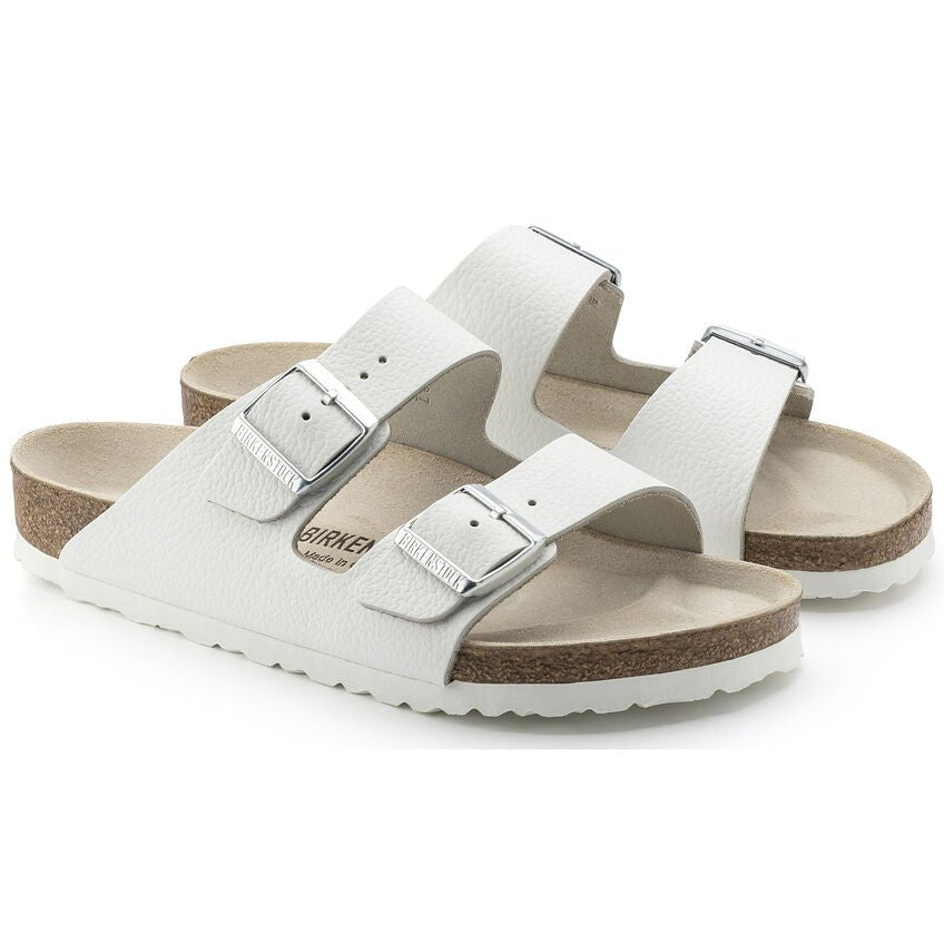 Birkenstock - Sandales Arizona - Cuir naturel - Blanc-Chaussures-0051133