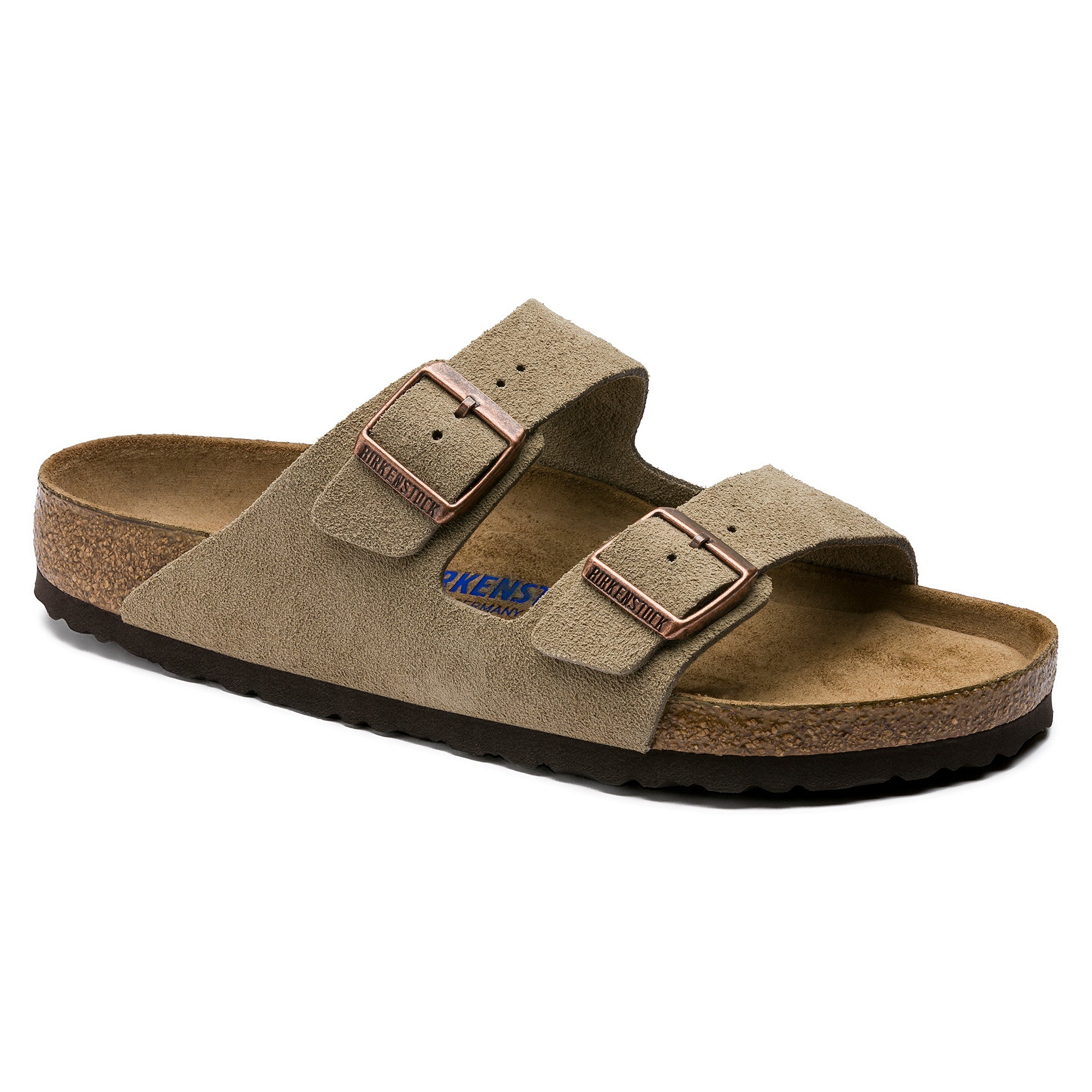Birkenstock - Sandales Arizona - Cuir Retourné - Taupe-Chaussures-0951303