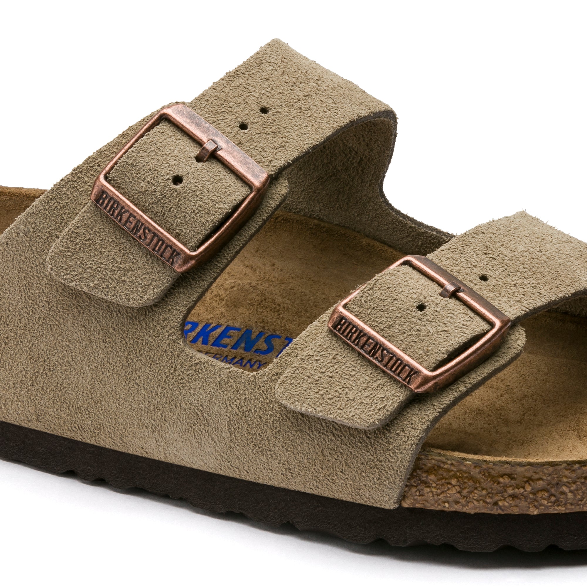 Birkenstock - Sandales Arizona - Cuir Retourné - Taupe-Chaussures-0951303