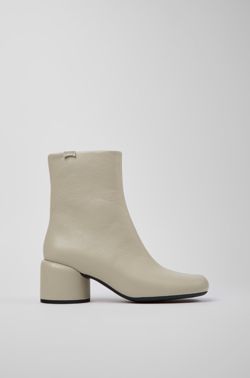 Camper - Bottines à Talon en Cuir Niki - Grey-Chaussures-K400712-006