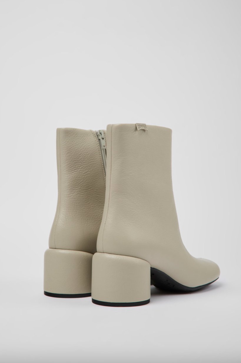 Camper - Bottines à Talon en Cuir Niki - Grey-Chaussures-K400712-006