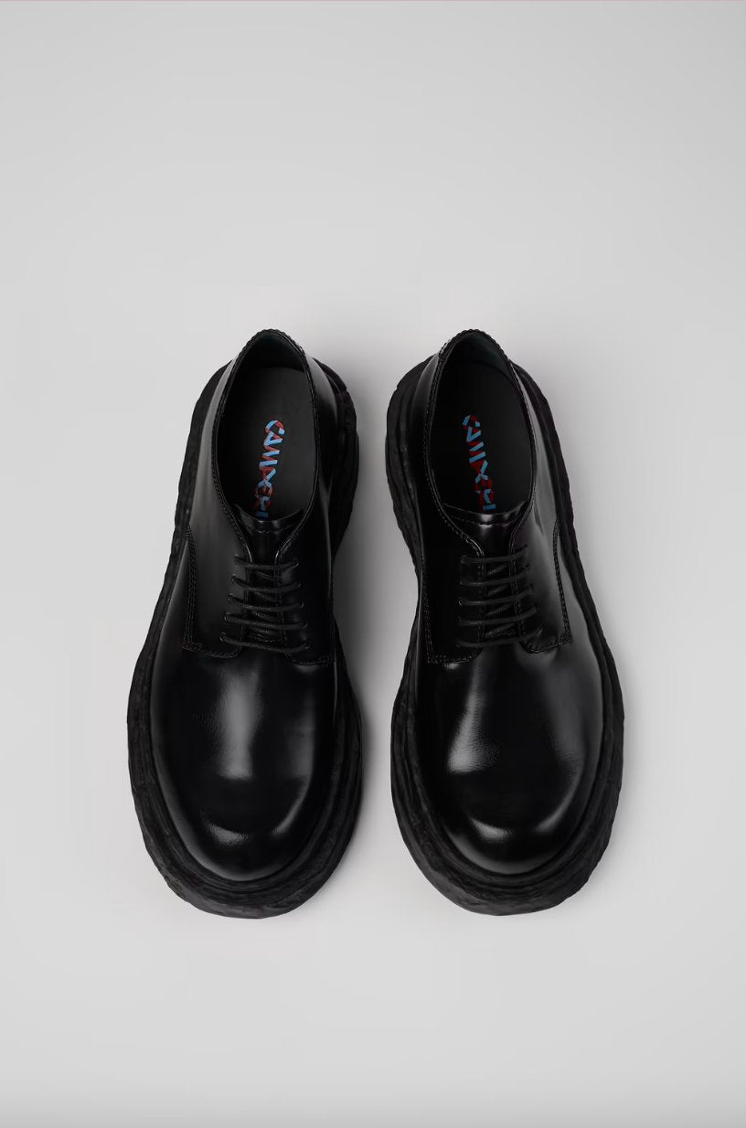 Camper - Vamonos Leather Blucher - Black-Chaussures-A500018-001