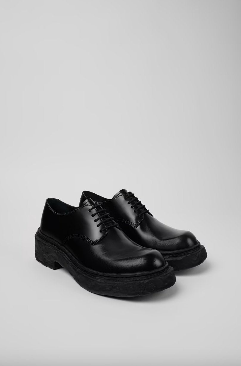 Camper - Vamonos Leather Blucher - Black-Chaussures-A500018-001