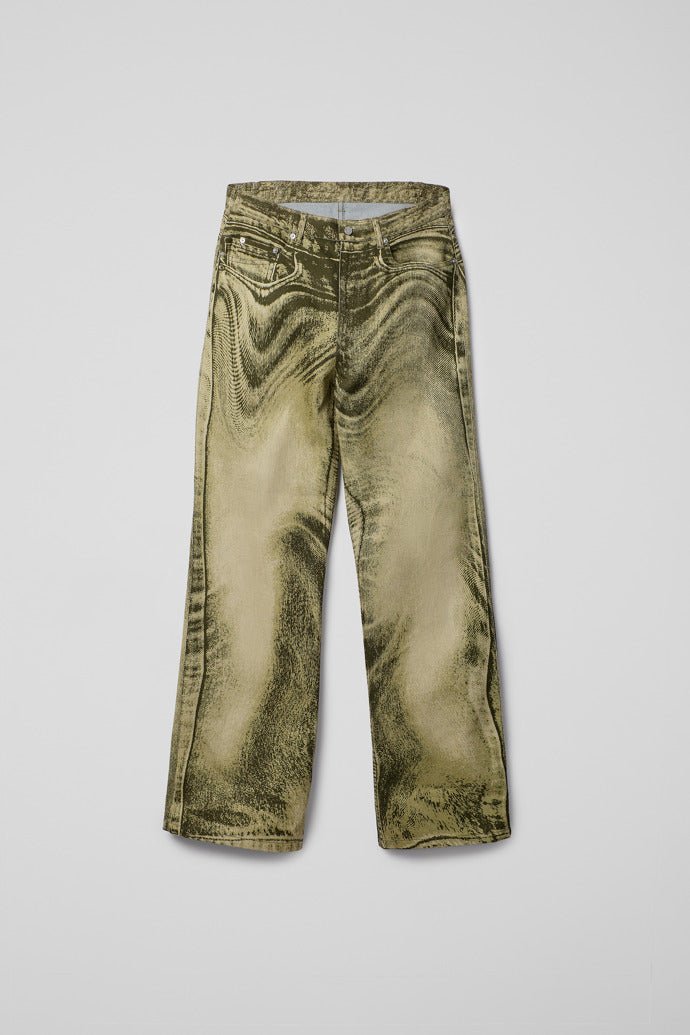 CamperLAB - Black Green Denim Jeans - Vert-Pantalons et Shorts-AU00006-001