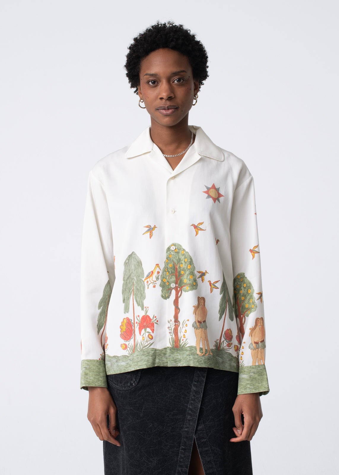 Carne Bollente - Eves Garden Shirt - All Over-Chemises-AW23LS0202