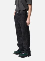 Carne Bollente - Love Draft Denim Trousers - Washed Black-Pantalons et Shorts-AW23DP0203