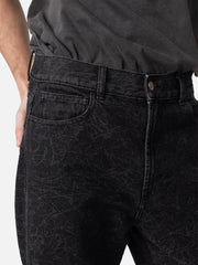 Carne Bollente - Love Draft Denim Trousers - Washed Black-Pantalons et Shorts-AW23DP0203