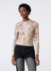 Carne Bollente - Hieroclits Top - All Over-Tops-AW23LT0201