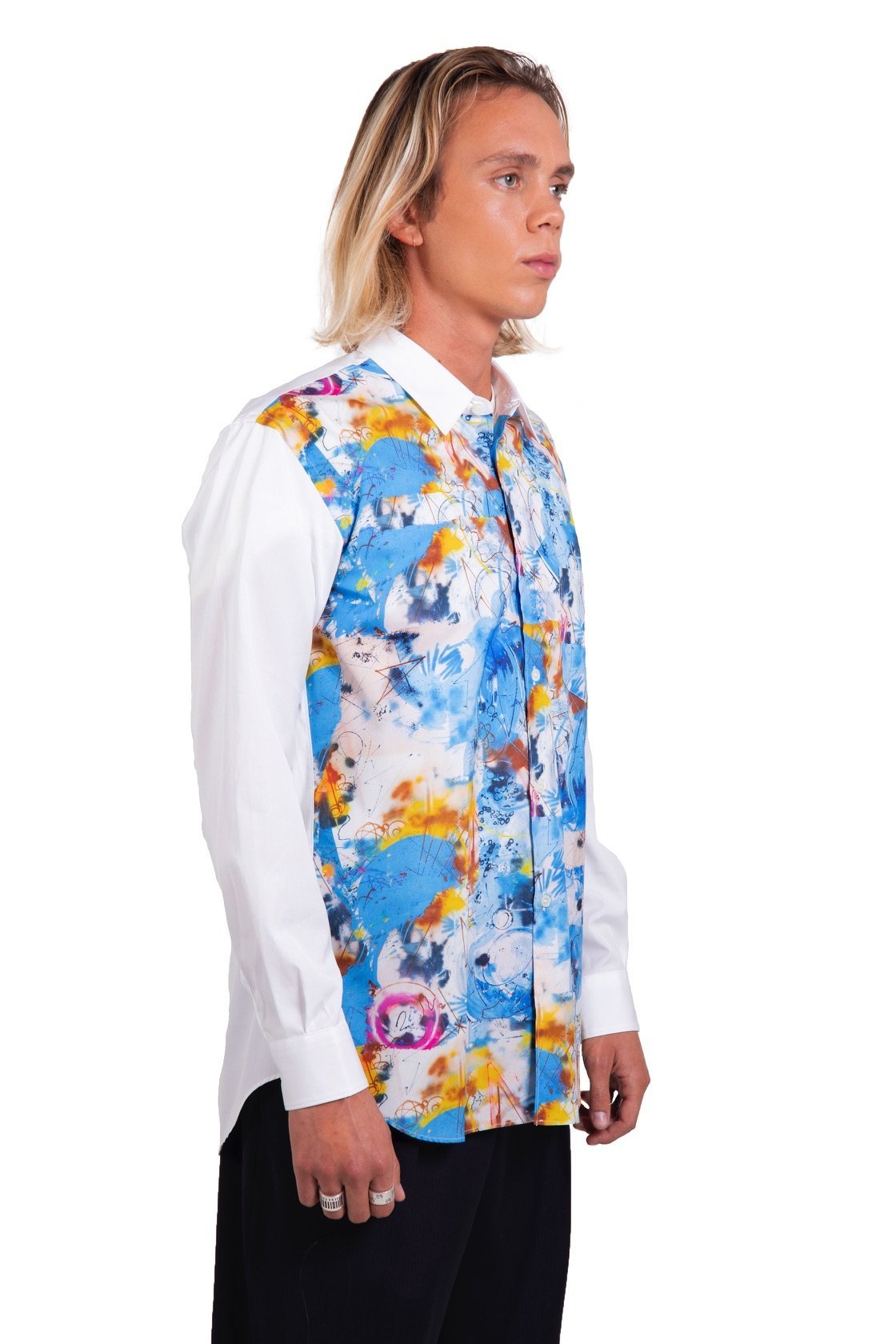 Comme des Garçons SHIRT - Chemise Futura Print White-Chemises-W28006-3