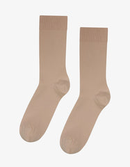 Colorful Standard - Men Classic Organic Sock - Desert Khaki - Chaussettes Camel En Coton Biologique-Accessoires-CS6001