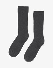 Colorful Standard - Men Classic Organic Sock - Lava Grey - Chaussettes Grises En Coton Biologique --Accessoires-CS6001