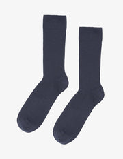 Colorful Standard - Men Classic Organic Sock - Navy Blue - Chaussettes Marine En Coton Biologique-Accessoires-CS6001