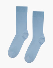 Colorful Standard - Men Classic Organic Sock - Steel Blue - Chaussettes Bleu Clair En Coton Biologique-Accessoires-CS6001