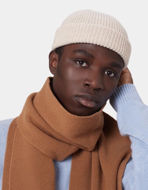 Colorful Standard - Merino Wool Beanie Honey Beige-Accessoires-CS5081