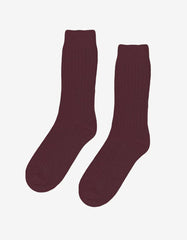 Colorful Standard - Merino Wool Blend Sock - Oxblood Red-Accessoires-CS6003