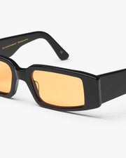 Colorful Standard - Sunglass 05 - Deep Black Solid/Orange - Lunettes de soleil-Accessoires-CS0005
