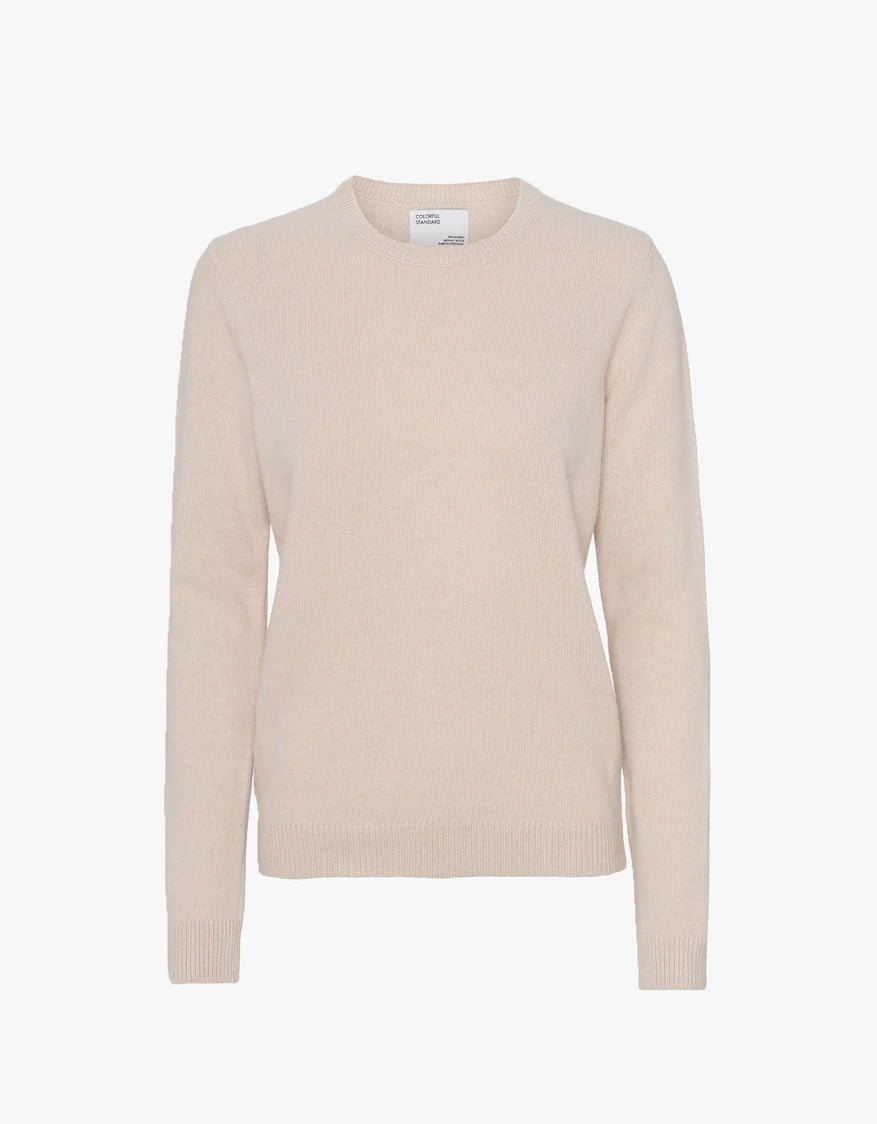 Colorful Standard - Women Classic Merino Wool Crew - Ivory White--CS5087