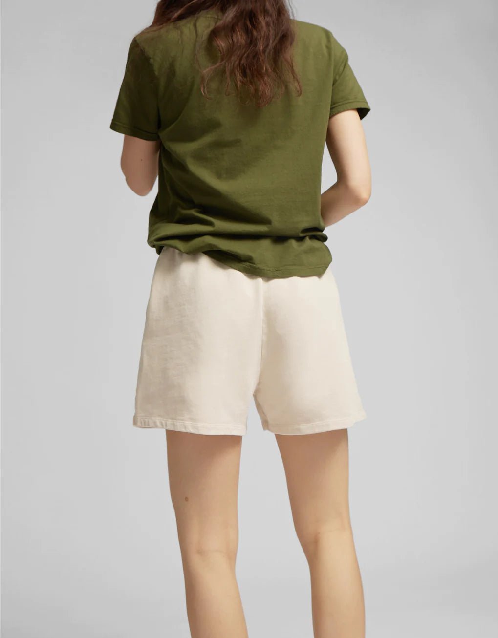 Colorful Standard - Woman Classic Organic Sweatshorts - Ivory White-Pantalons et Shorts-CS2053