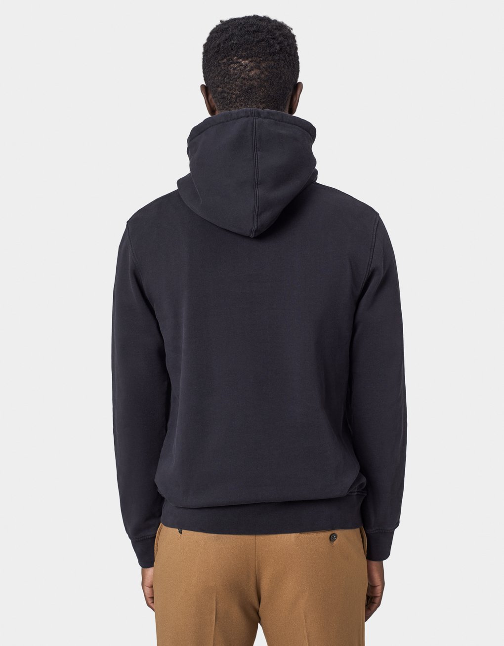 COLORFUL STANDARD - CLASSIC ORGANIC HOOD - DEEP BLACK - SWEAT À CAPUCHE NOIR EN COTON BIOLOGIQUE - UNISEXE-Pulls et Sweats-CS1006