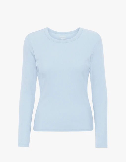 Colorful Standard - Women Organic Rib LS T-shirt - Polar Blue-Tops-CS2055