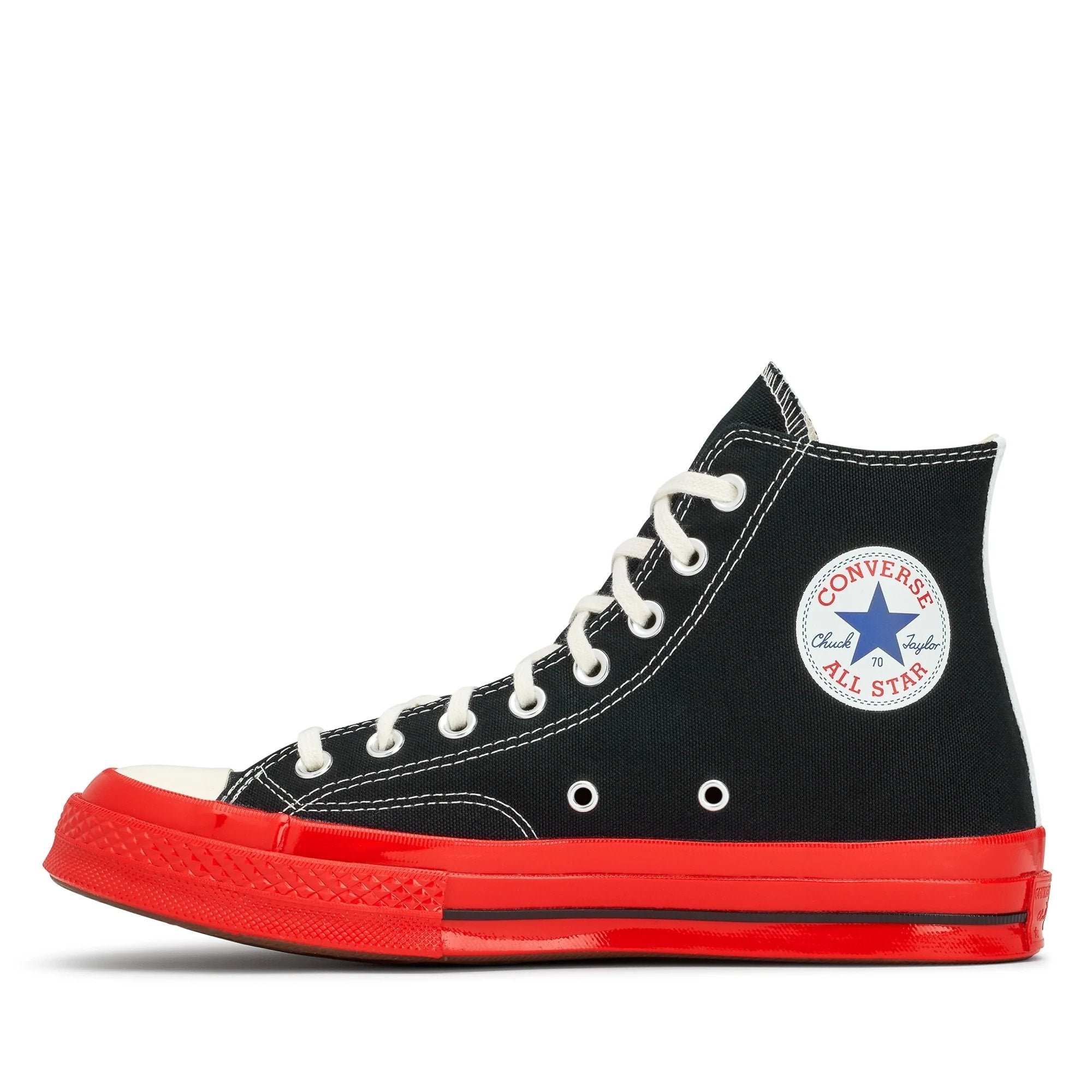 Comme Des Garçons Play x Converse - Big Heart - Chuck 70 - Black/Red High - Unisexe-Chaussures-AZ-K124-001