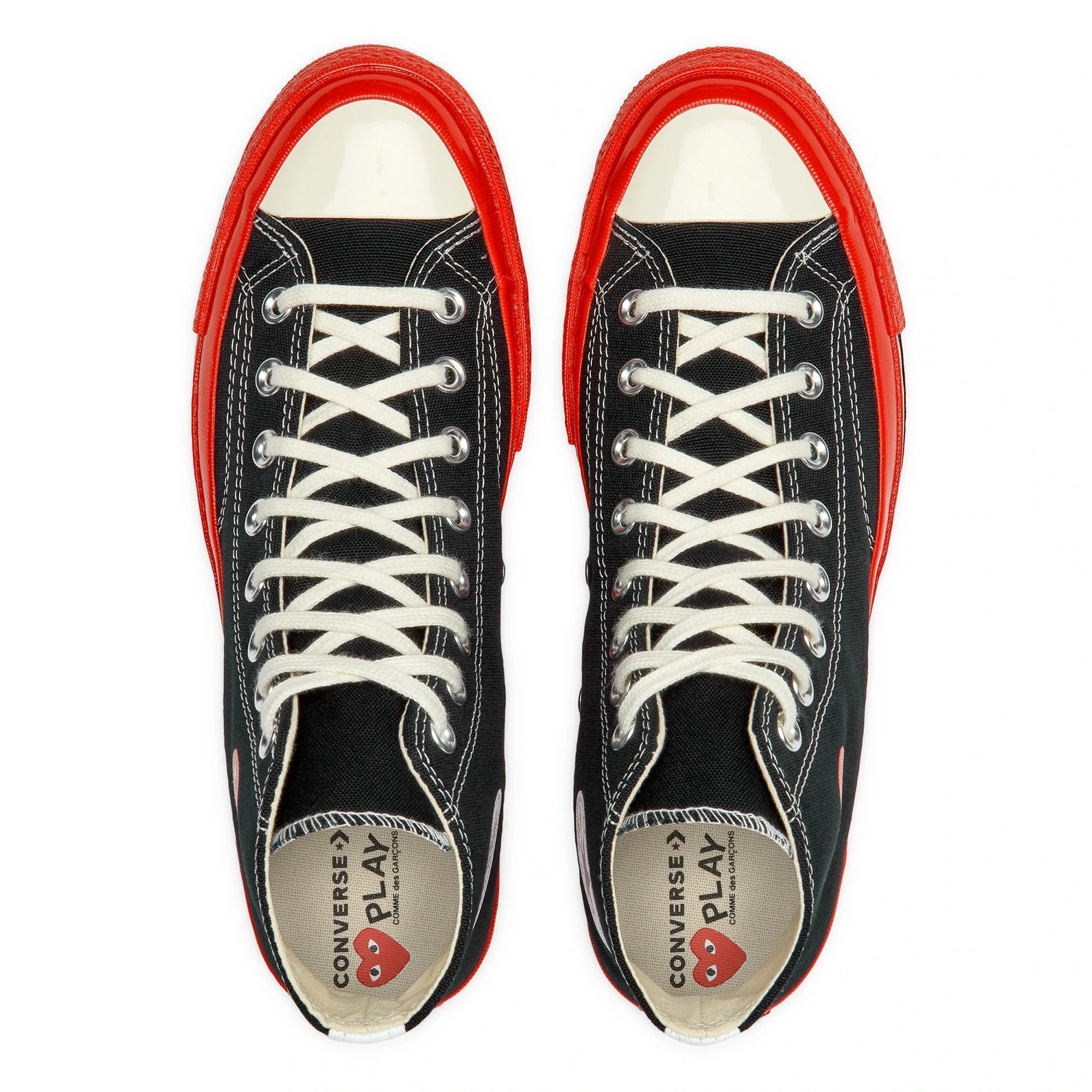 Comme Des Garçons Play x Converse - Big Heart - Chuck 70 - Black/Red High - Unisexe-Chaussures-AZ-K124-001