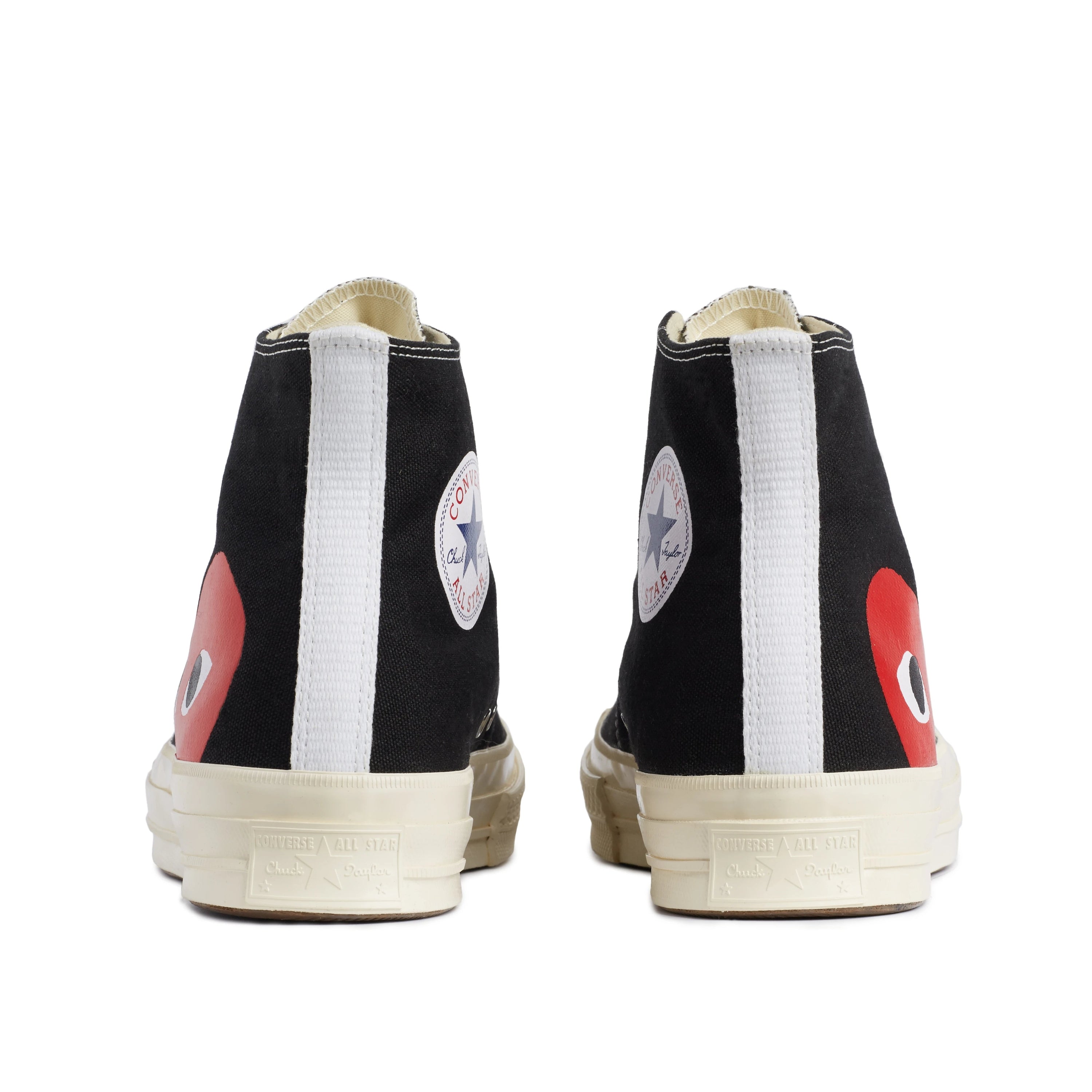 Comme Des Garçons Play x Converse -Big Heart - Chuck 70 - Black/White High Risk Red - Unisexe-Chaussures-AZ-K112