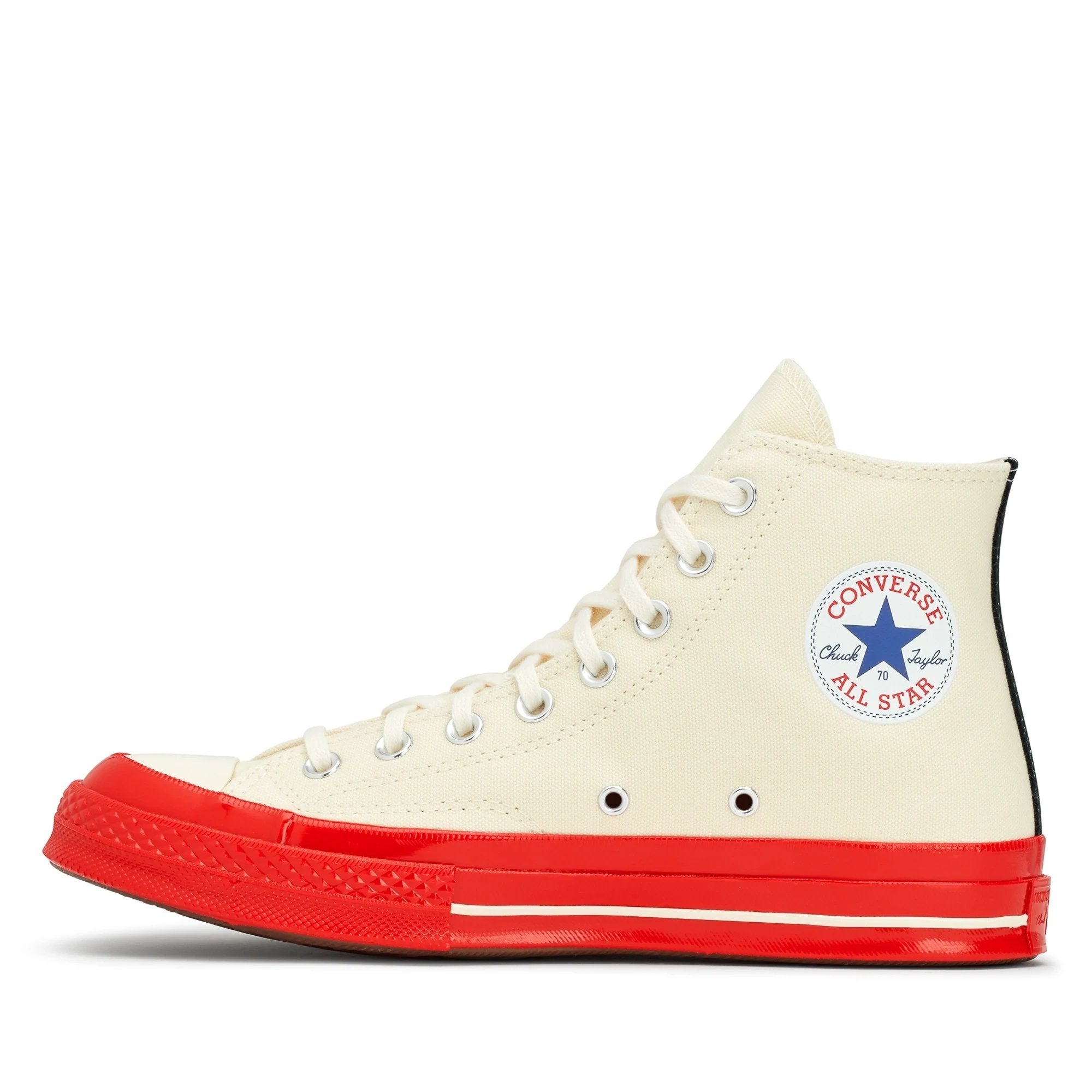 Comme Des Garçons Play x Converse - Big Heart - Chuck 70 - Milk/White High Pristine Red Off White - Unisexe-Chaussures-AZ-K124-001