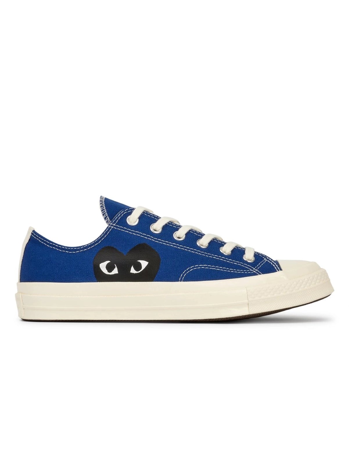 Comme Des Garçons Play x Converse - Big Heart CT70 Low Top Shoes - Blue Quartz/Black - Unisexe-Chaussures-P1K121