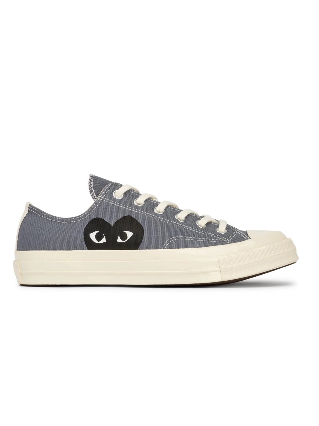 Comme Des Garçons Play x Converse - Big Heart CT70 Low Top Shoes - Steel Gray-Chaussures-P1K122