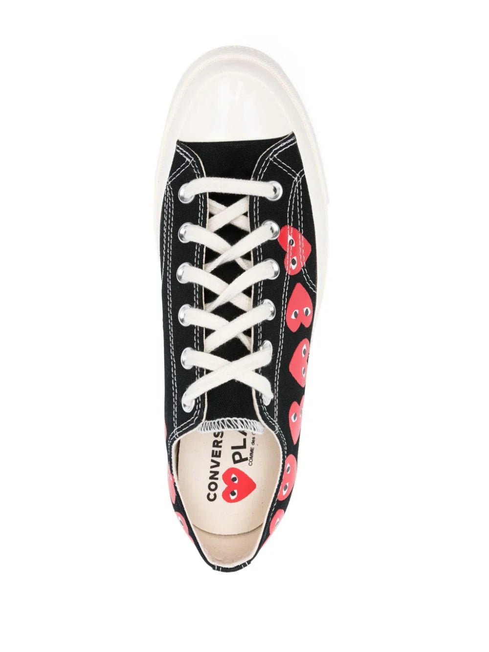 Comme Des Garçons Play x Converse - Multi Heart CT70 Low Top Shoes - Black/White-Chaussures-