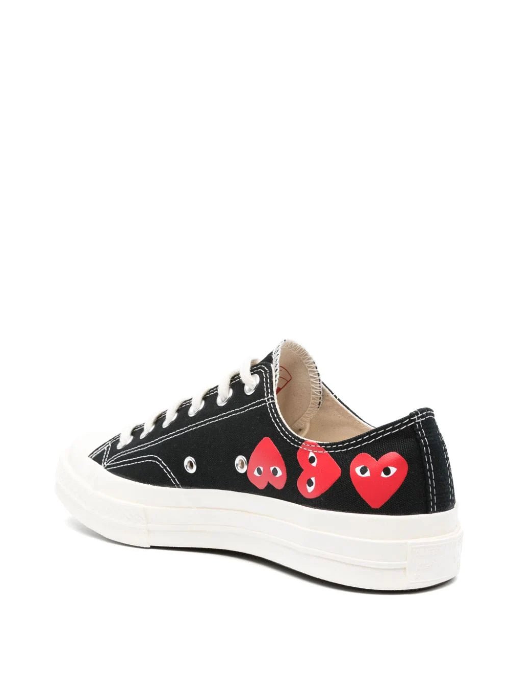 Comme Des Garçons Play x Converse - Multi Heart CT70 Low Top Shoes - Black/White-Chaussures-