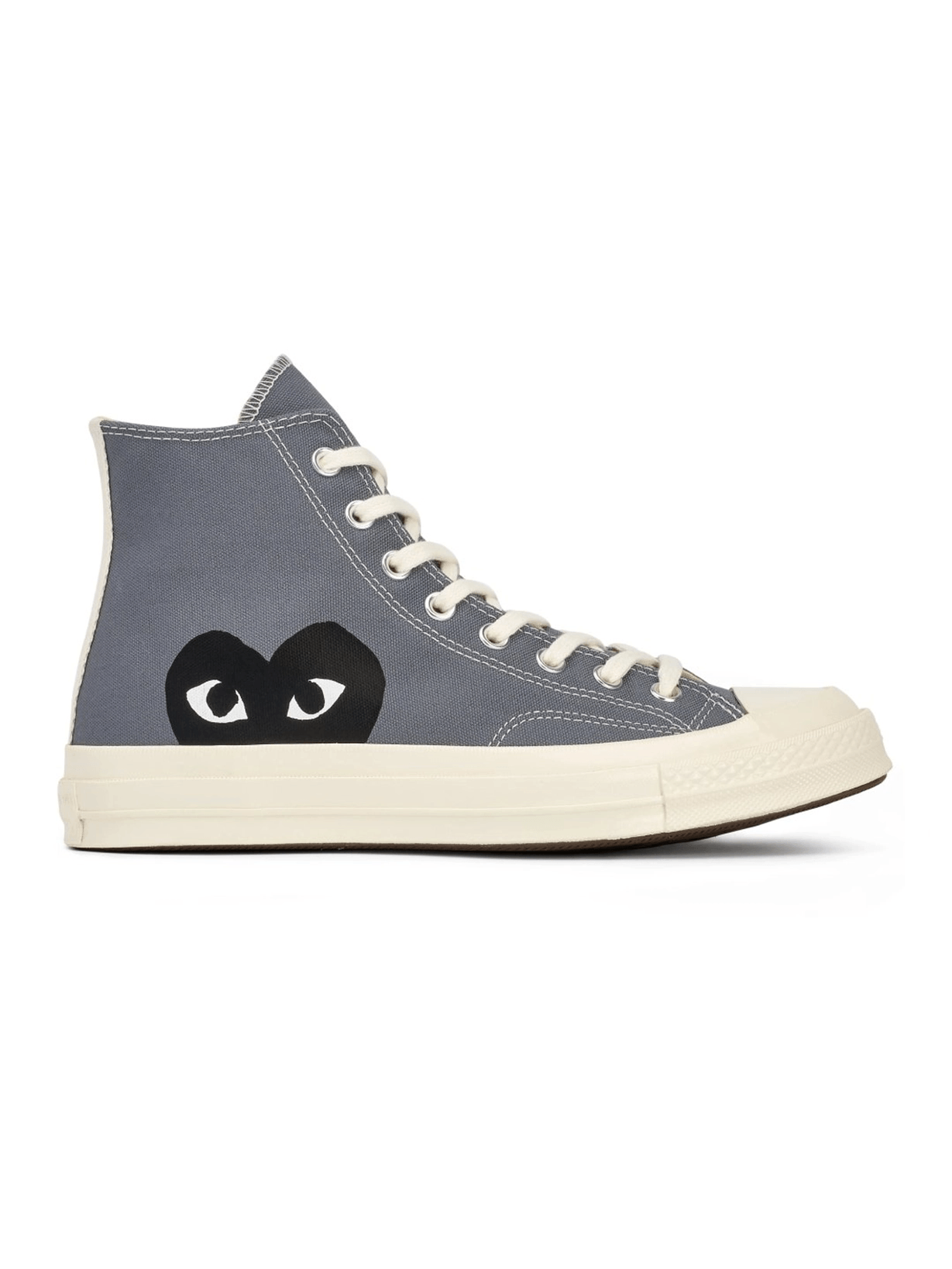 Comme Des Garçons Play x Converse - New Big Heart CT70 High Top Shoes - Steel Grey/Black-Chaussures-P1K122