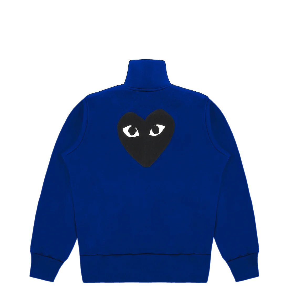 Comme des Garçons PLAY - Sweatshirt zippé - Grand coeur au dos - AZ-T256 - Bleu et Noir-Pulls et Sweats-P1T256