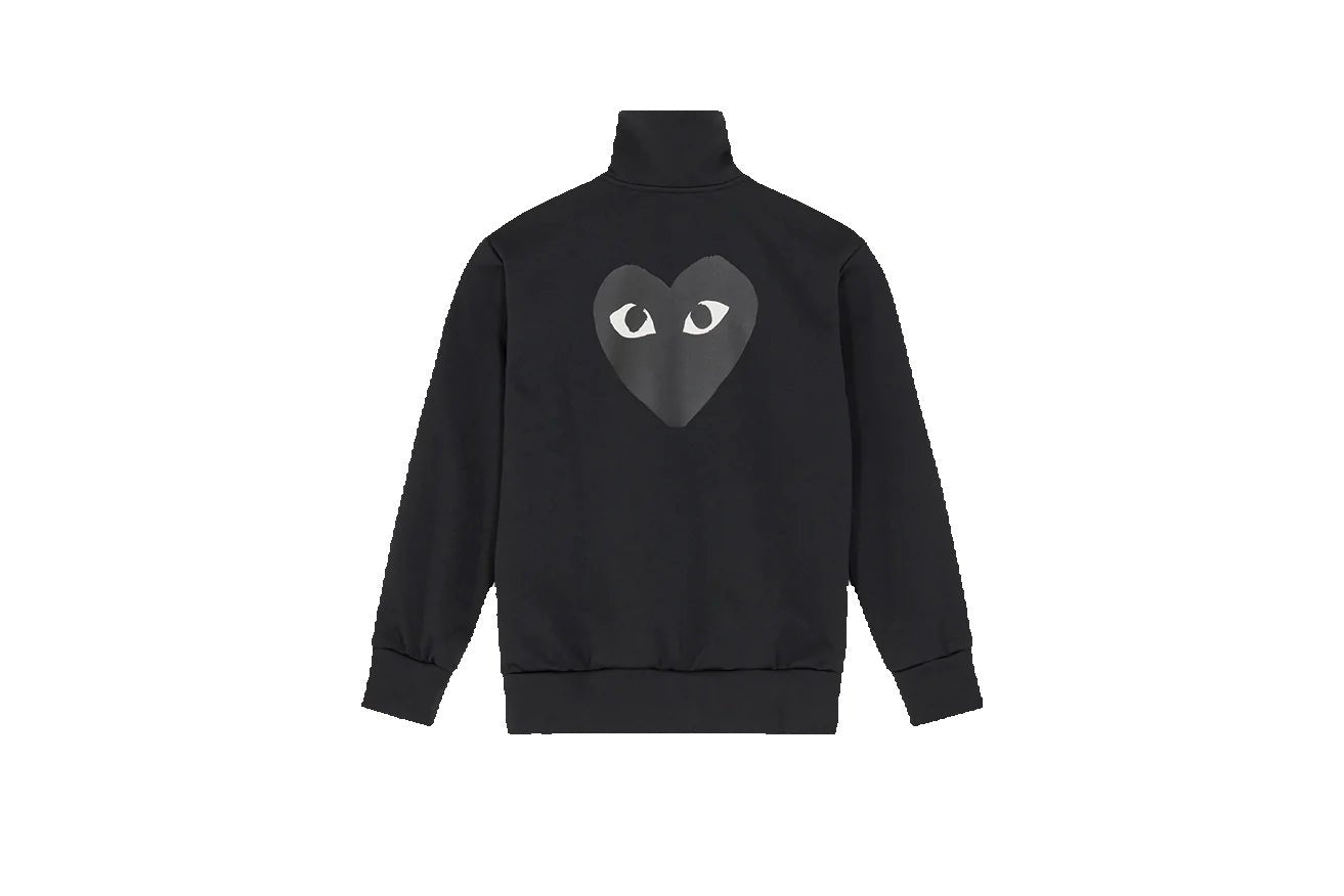 Comme des Garçons PLAY - Sweatshirt zippé noir - Grand coeur dans le dos - AZ-T256-Pulls et Sweats-P1T256