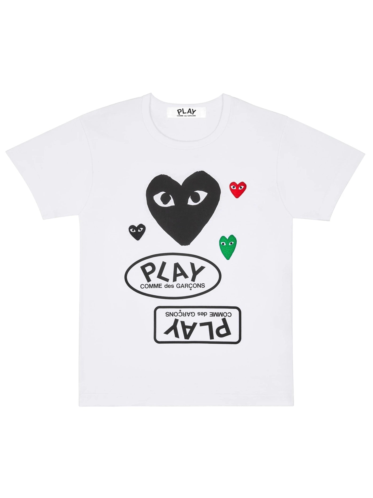 Comme Des Garçons Play - T-shirt AZ-T282 - White-T-shirts-AZ-T282