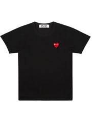 Comme Des Garçons Play - T-shirt Black/ Red Heart Logo AZ-T108-051-1-T-shirts-P1T108