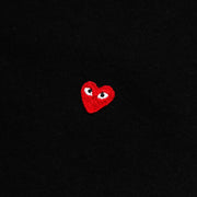 Comme Des Garçons Play - T-shirt Black/ Red Small Heart Logo - AZ-T304-T-shirts-P1T304