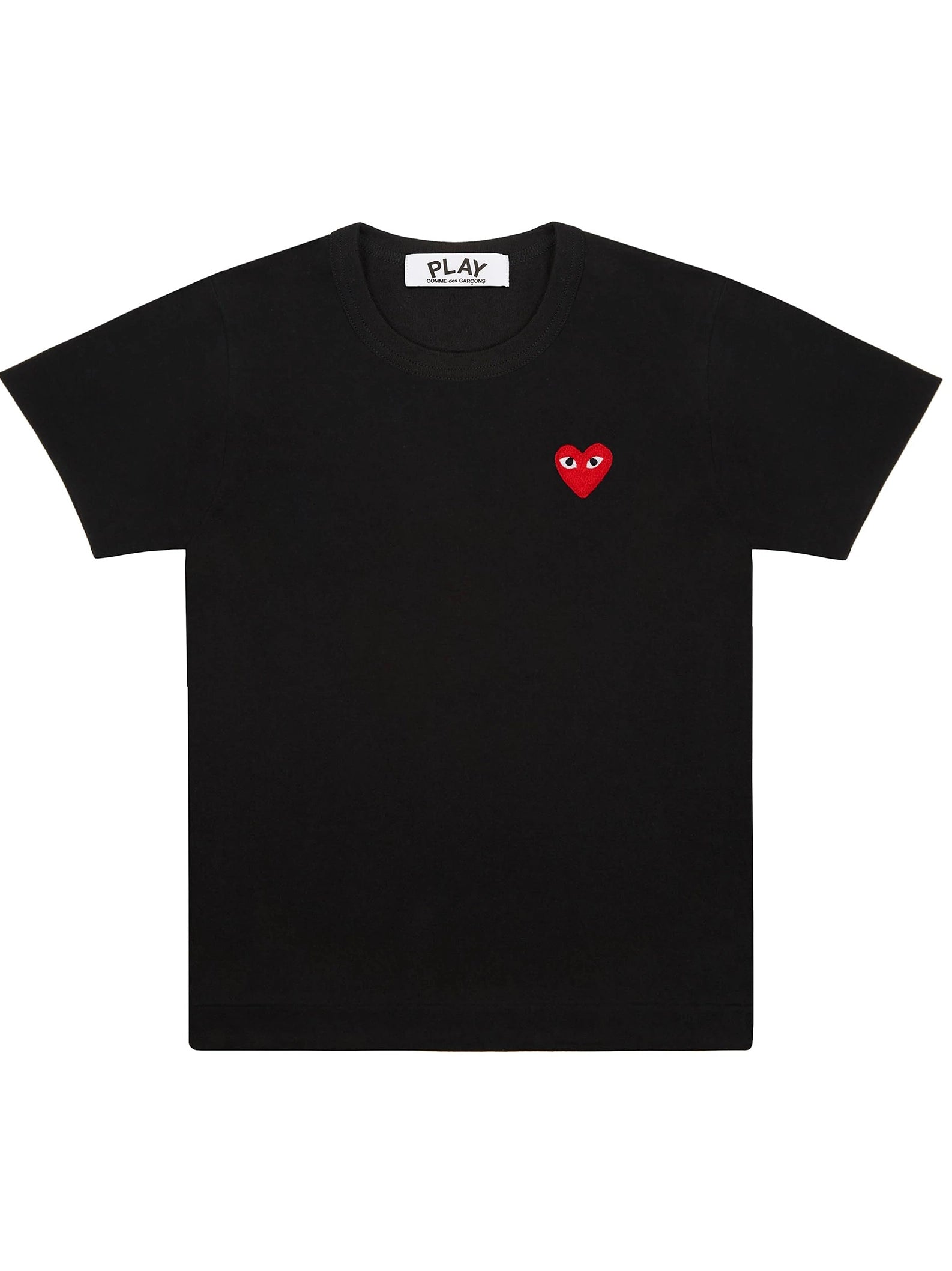 Comme Des Garcons Play T shirt Femme Noir Coeur rouge AZ T107 051 1