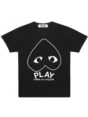Comme Des Garçons Play - T-shirt Print Comme des Garçons Play Black/White AZ-T114-T-shirts-P1T114