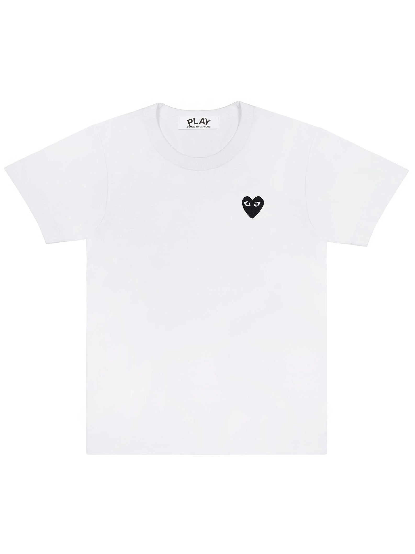 Comme Des Garçons Play - T-shirt White/ Black Heart Logo AZ-T064-T-shirts-P1T064