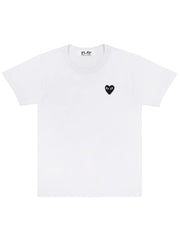 Comme Des Garçons Play - T-shirt White/ Black Heart Logo AZ-T064-T-shirts-P1T064