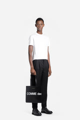 Comme Des Garçons - Huge Logo - Tote Bag - Black-Accessoires-SA9001HL