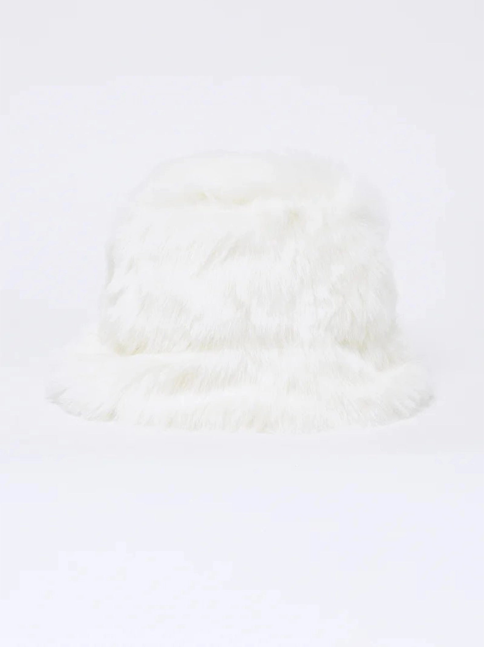 Comme des Garcons SHIRT Bob Fausse Fourrure Blanc