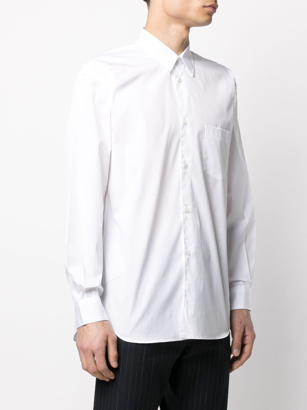 Comme des Garçons SHIRT - FZ-B021-PER-3 Chemise Forever - White-Chemises-FZ-B021-PER-3