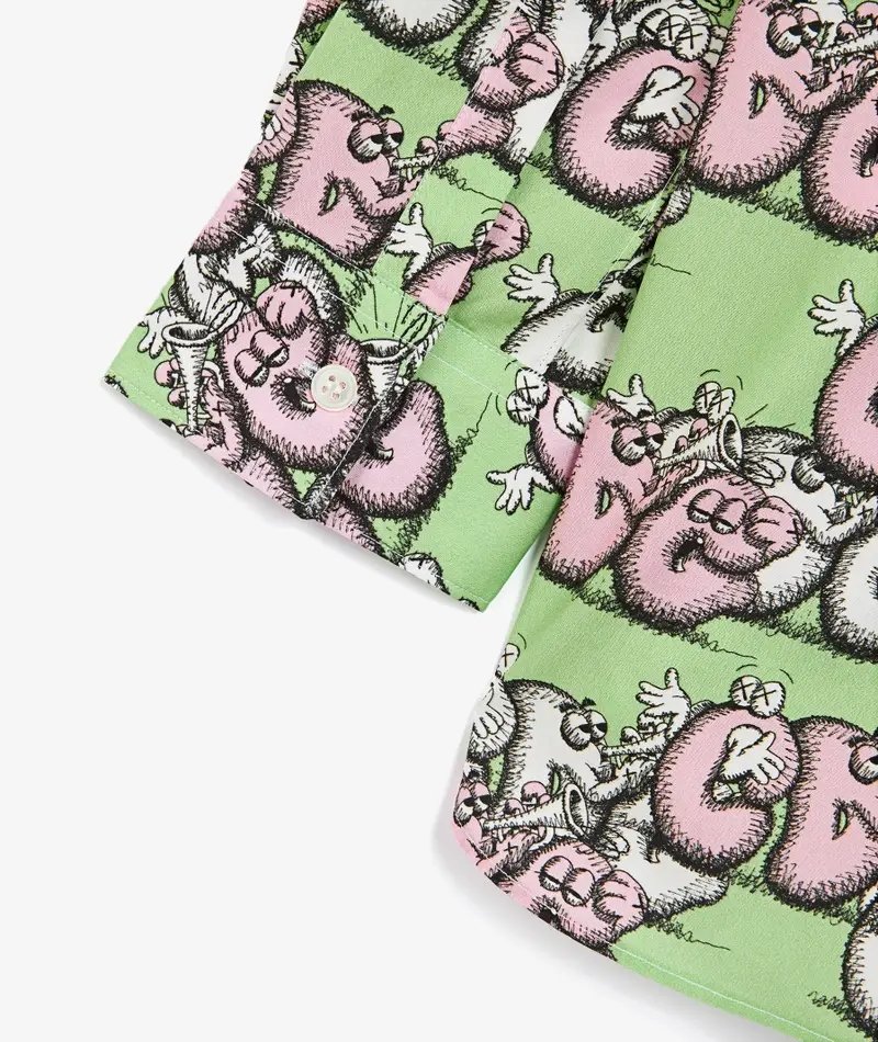 Comme Des Garçons SHIRT - Shirt x Kaws - Green-Chemises-FH-B033-W21-1