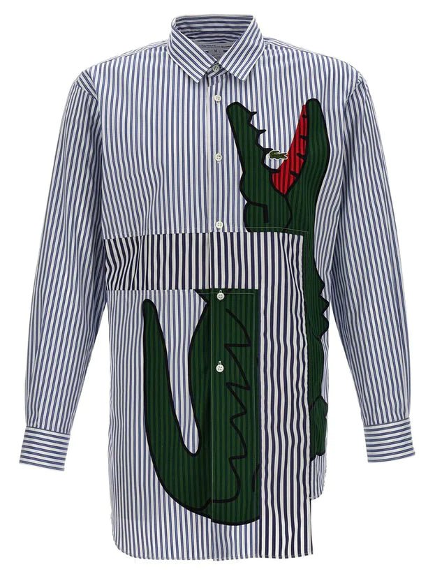 Comme des Garçons X Lacoste - Chemise à rayures FL-B008-W23-1-Chemises-FL-B008-W23-1