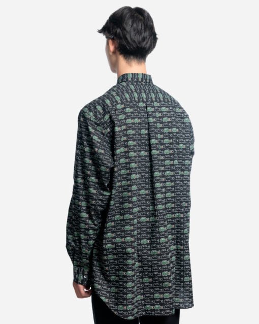 Comme des Garçons X Lacoste - Chemise Monogramme FL-B006-W23 - Noir-Chemises-FL-B006-W23