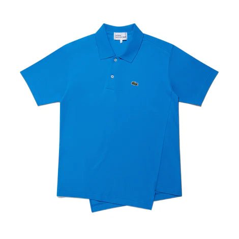Comme des Garçons X Lacoste - Polo asymétrique FL-T003-W23-2- Bleu-Chemises-FL-T003-W23-2