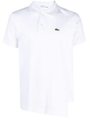 Comme des Garçons X Lacoste - Polo asymétrique FL-T015-W23-3 - Blanc-Chemises-FL-T015-W23-3